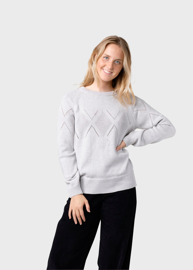 Klitmøller Collective ApS Thyra knit  Knitted sweaters Pastel grey