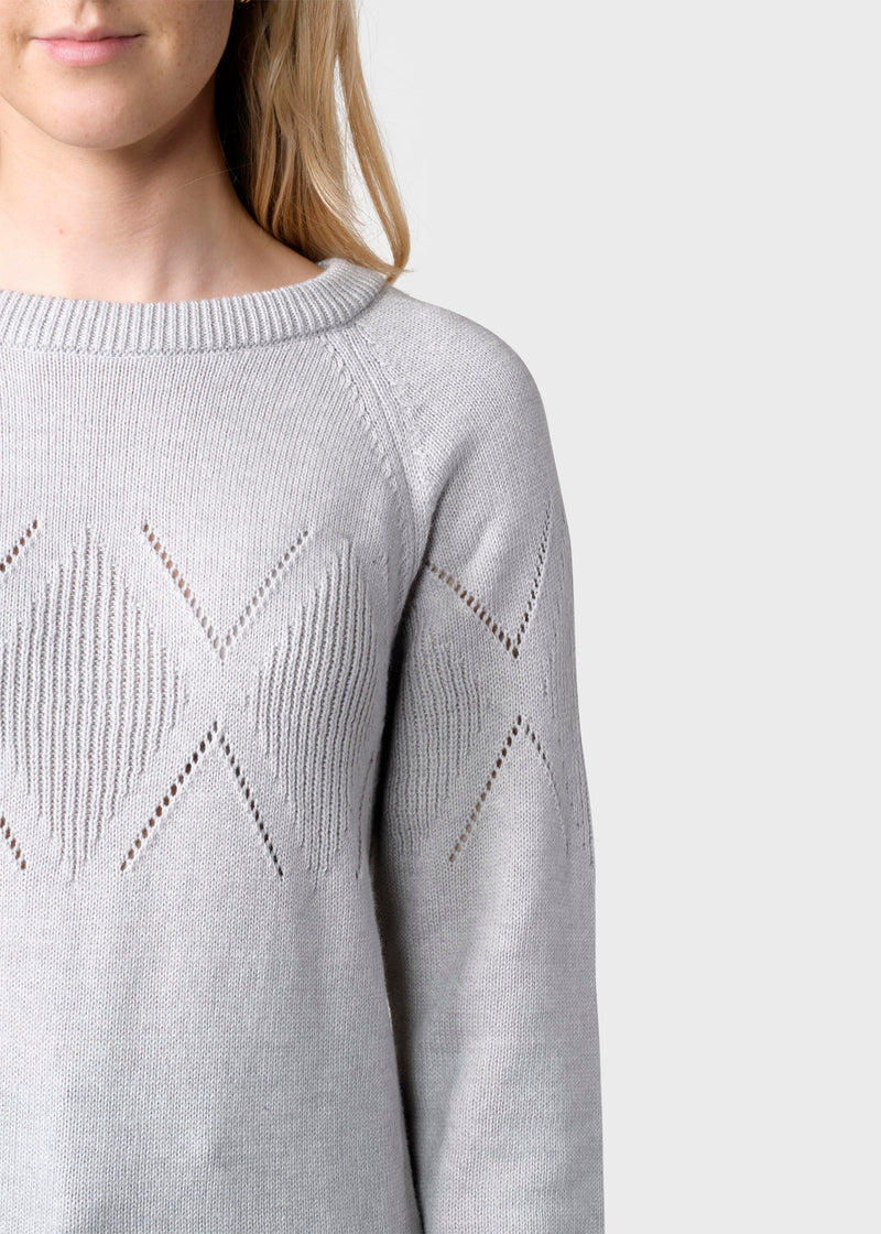 Klitmøller Collective ApS Thyra knit  Knitted sweaters Pastel grey