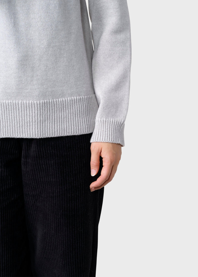 Klitmøller Collective ApS Thyra knit  Knitted sweaters Pastel grey