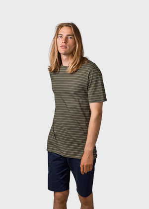 Klitmøller Collective ApS  Tom tee T-Shirts Olive/cream