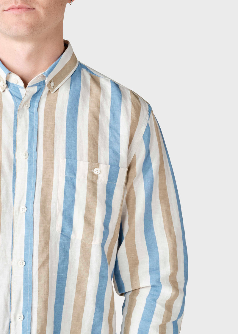 Klitmøller Collective ApS Valdis shirt Shirts Light blue/pastel sand