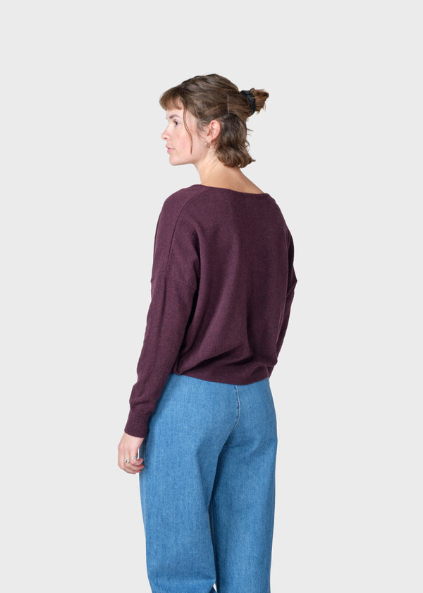 Klitmøller Collective ApS Vanessa knit  Knitted sweaters Burgundy