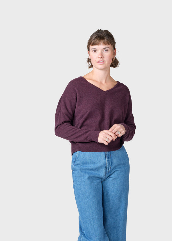 Klitmøller Collective ApS Vanessa knit  Knitted sweaters Burgundy