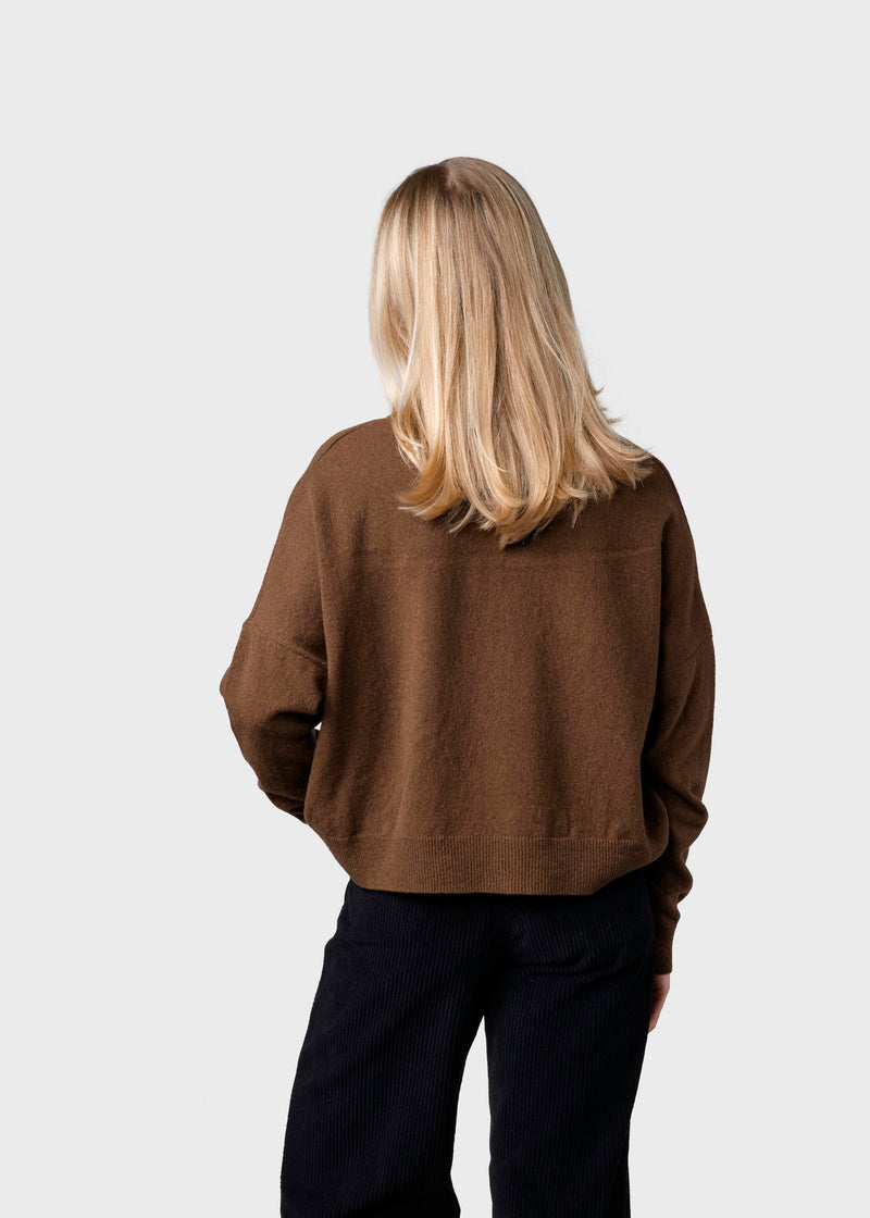 Klitmøller Collective ApS Vanessa knit  Knitted sweaters Coffee