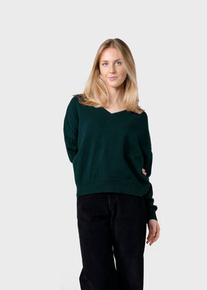 Klitmøller Collective ApS Vanessa knit  Knitted sweaters Moss Green