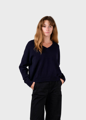 Klitmøller Collective ApS Vanessa knit  Knitted sweaters Navy