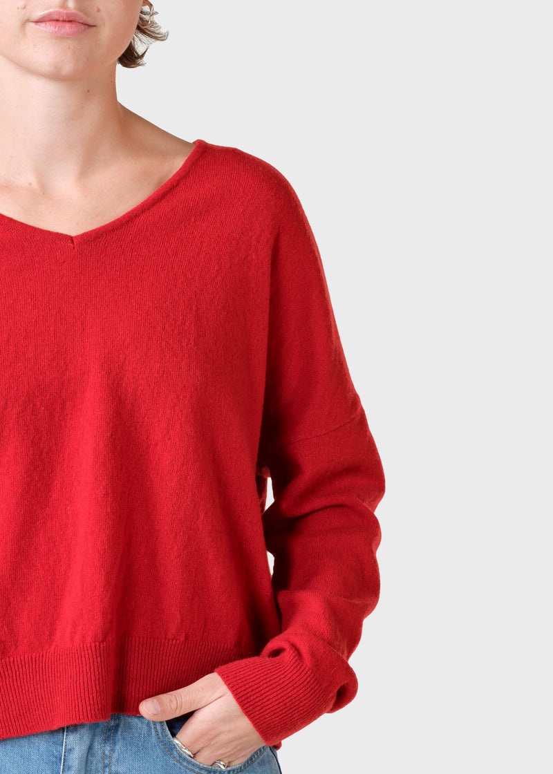 Klitmøller Collective ApS Vanessa knit  Knitted sweaters Red