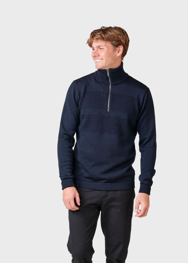 Klitmøller Collective ApS Viggo knit  Knitted sweaters Navy