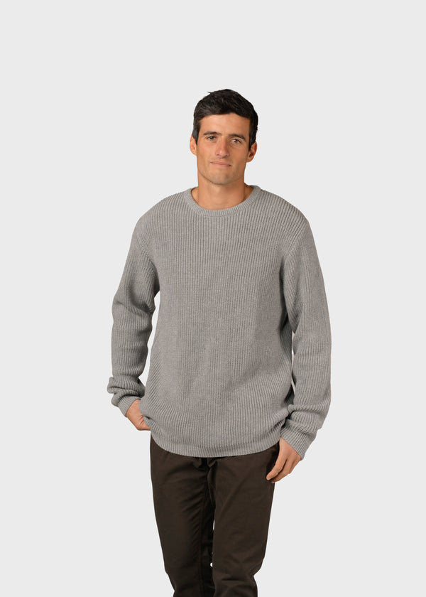 Klitmøller Collective ApS Vilius knit Knitted sweaters Light grey