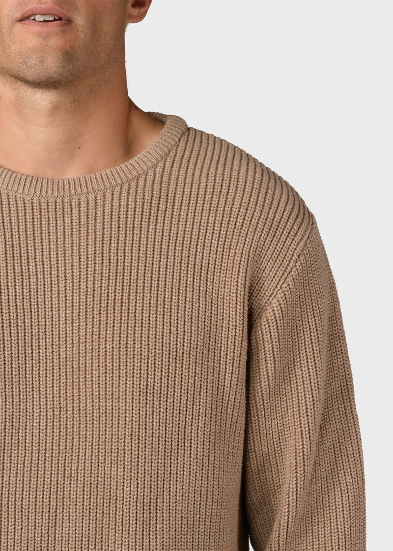 Klitmøller Collective ApS Vilius knit Knitted sweaters Sand