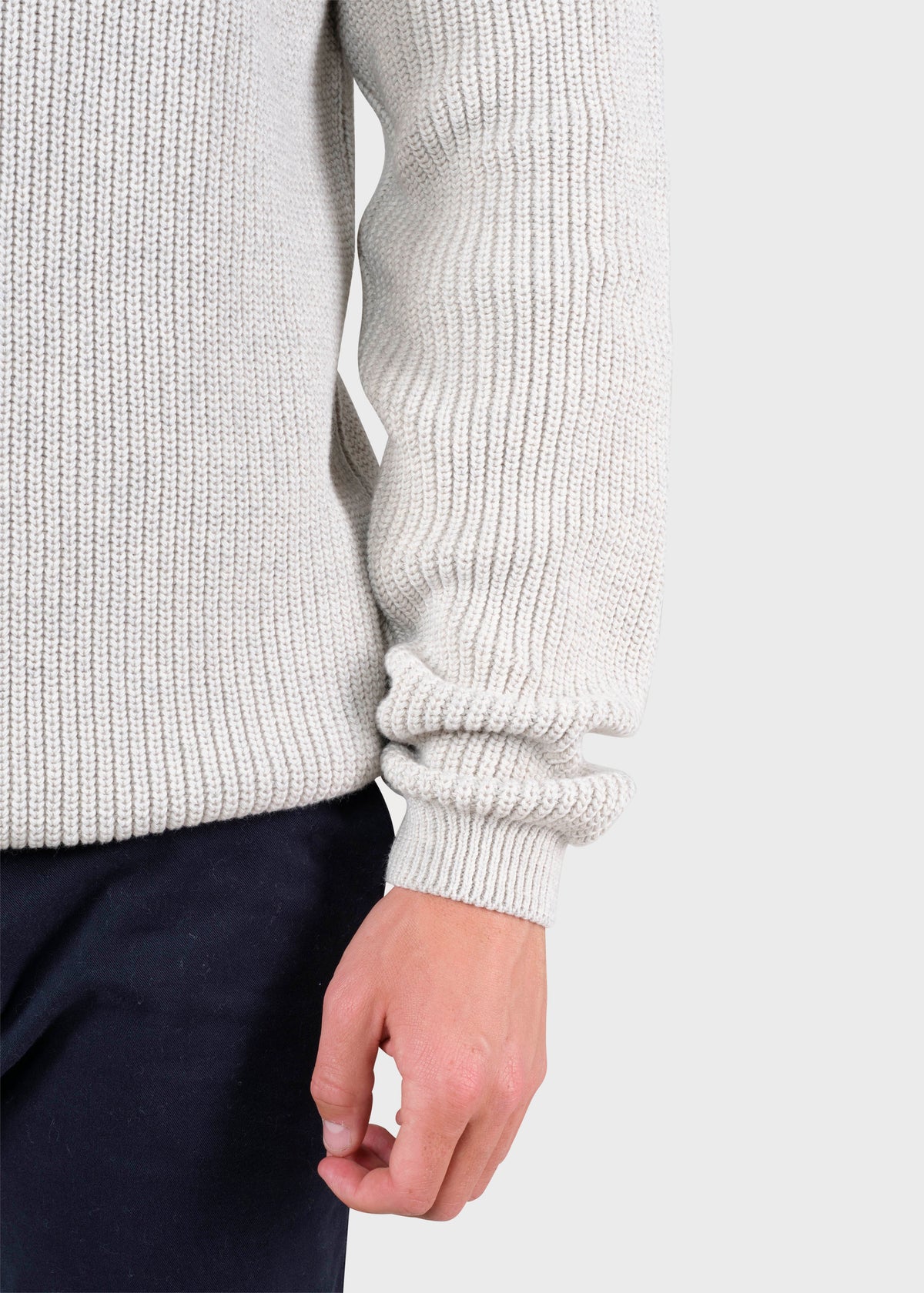 Klitmøller Collective ApS Vilius knit Knitted sweaters Cream melange