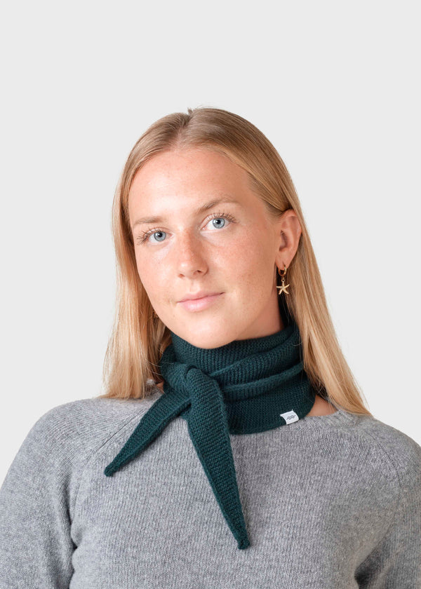 Klitmøller Collective ApS Violet small knit scarf Scarfs Moss Green