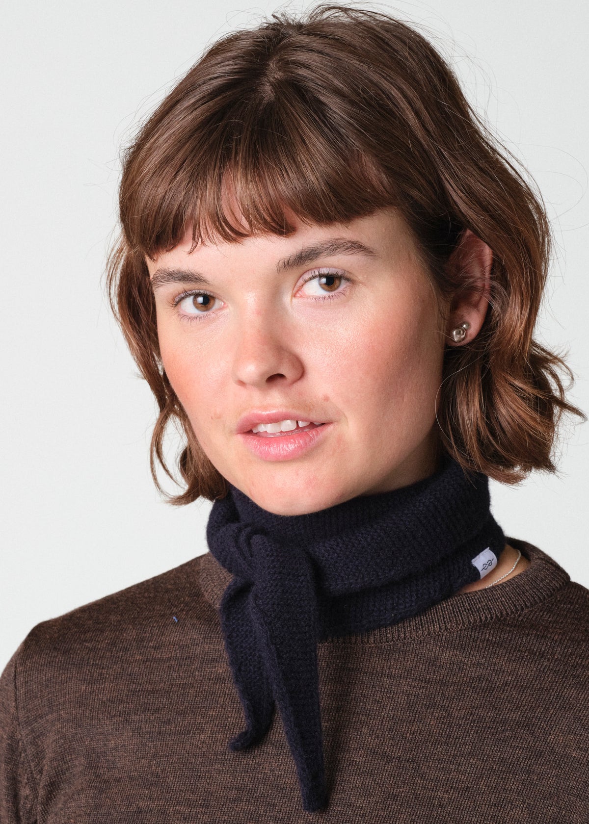 Klitmøller Collective ApS Violet small knit scarf Scarfs Navy