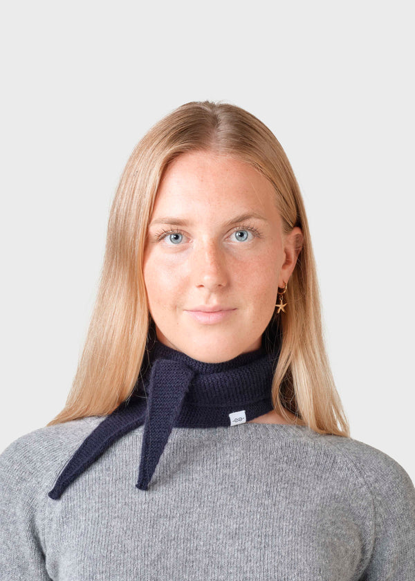 Klitmøller Collective ApS Violet small knit scarf Scarfs Navy