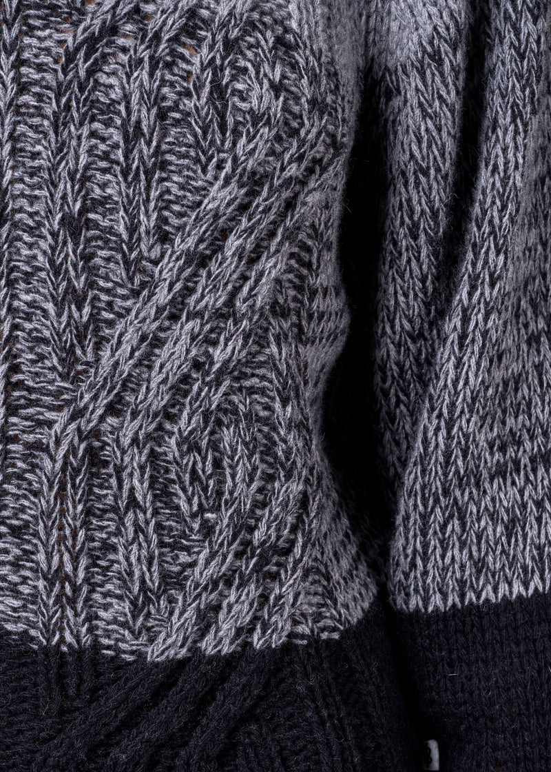 Klitmøller Collective ApS Viva knit Knitted sweaters Black/light grey