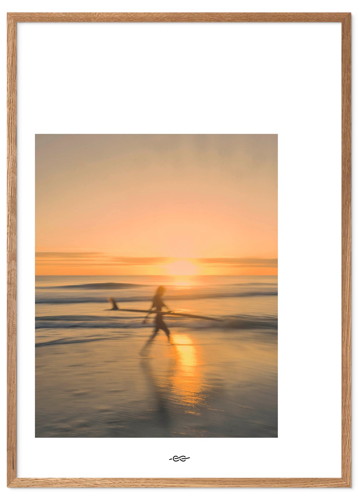 Klitmøller Collective ApS White space - Sunset walk 40x50 Posters Poster