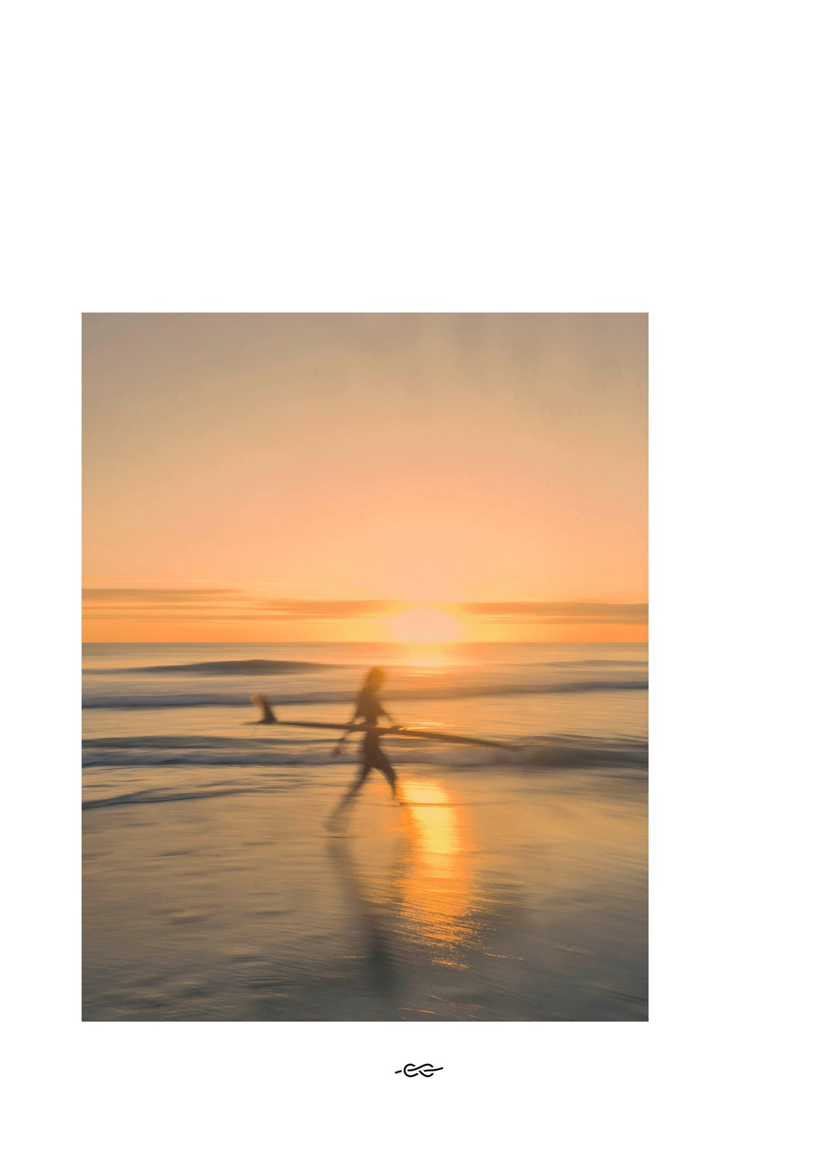 Klitmøller Collective ApS White space - Sunset walk 40x50 Posters Poster