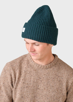 Klitmøller Collective ApS Wide rib beanie Beanies Moss Green