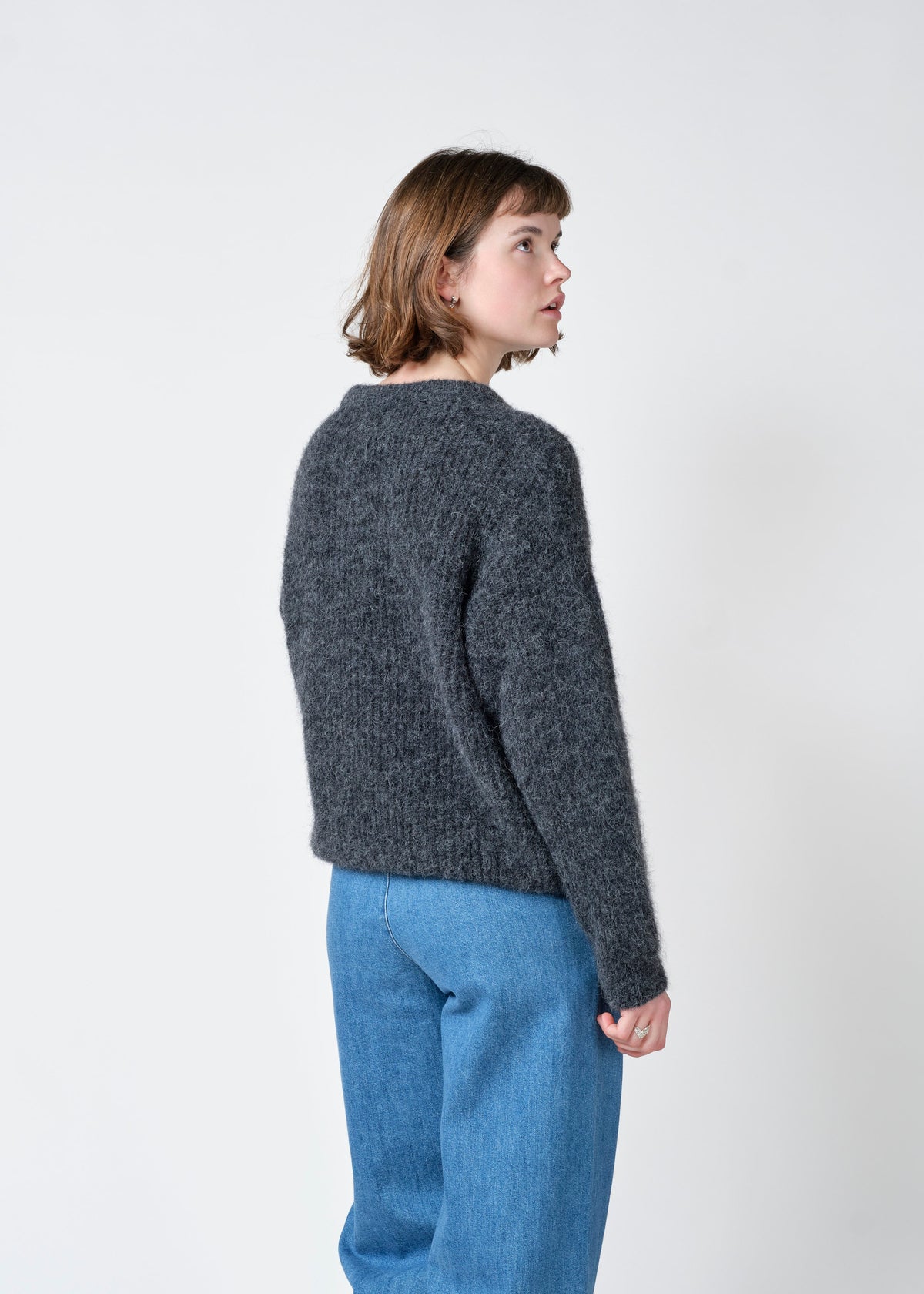 Klitmøller Collective ApS Willow knit Knitted sweaters Black melange