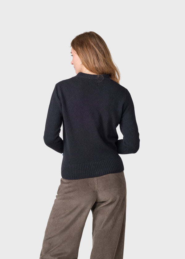 Klitmøller Collective ApS Wilma knit cardigan Knitted sweaters Black
