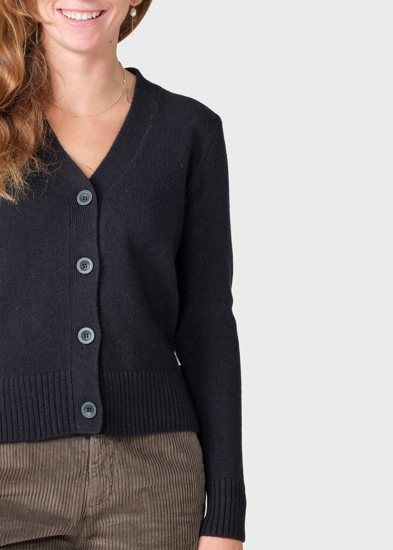 Klitmøller Collective ApS Wilma knit cardigan Knitted sweaters Black