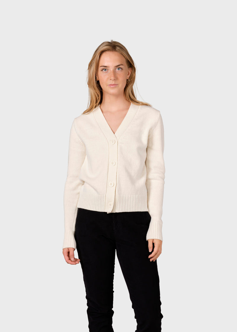Klitmøller Collective ApS Wilma knit cardigan Knitted sweaters Cream