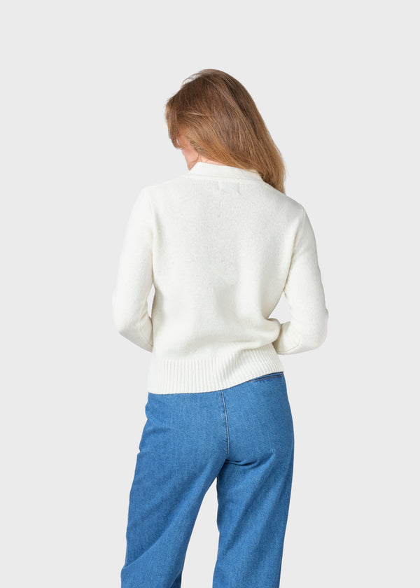 Klitmøller Collective ApS Wilma knit cardigan Knitted sweaters Cream