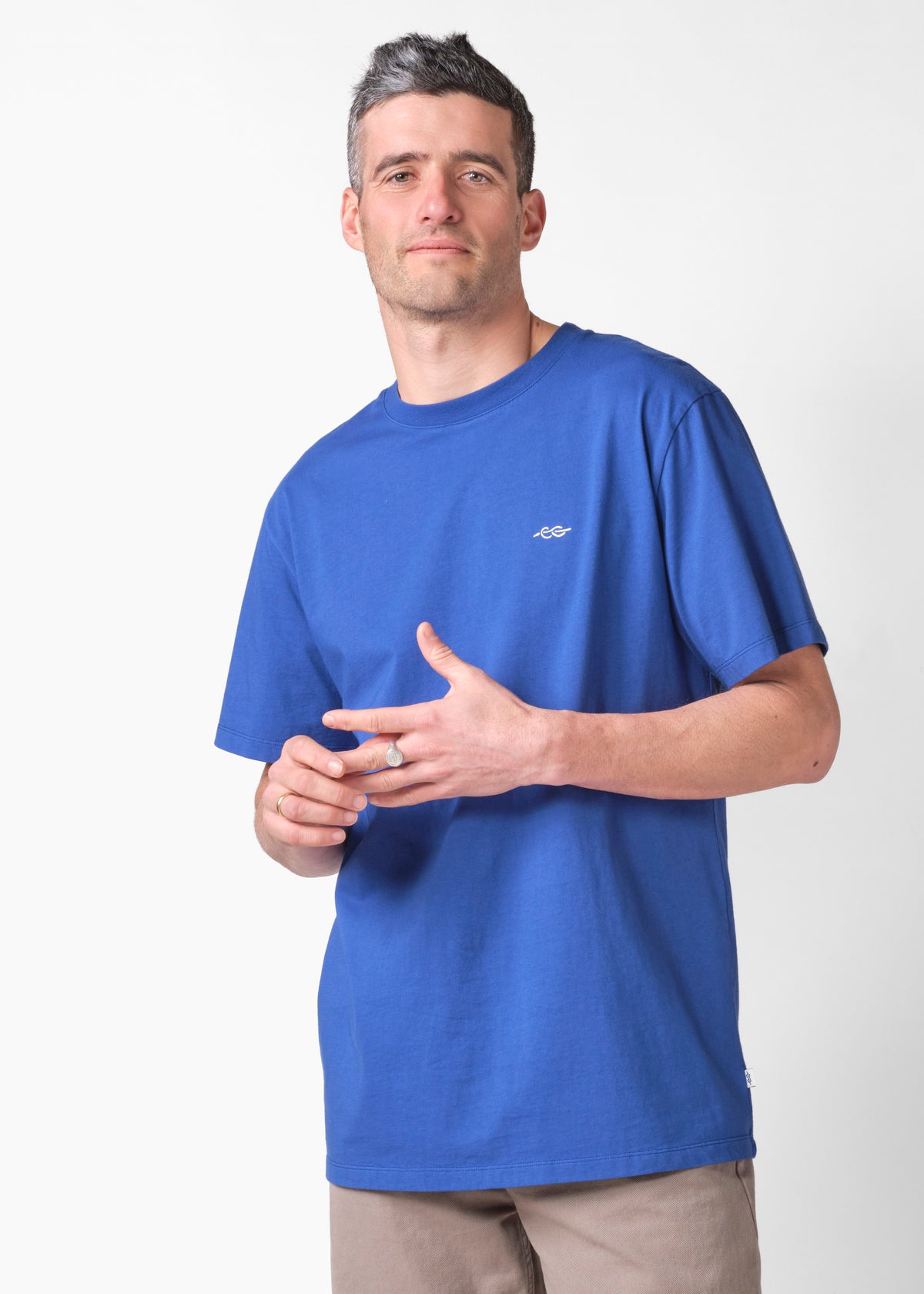 Klitmøller Collective ApS Wolf tee OCS T-Shirts Surf blue