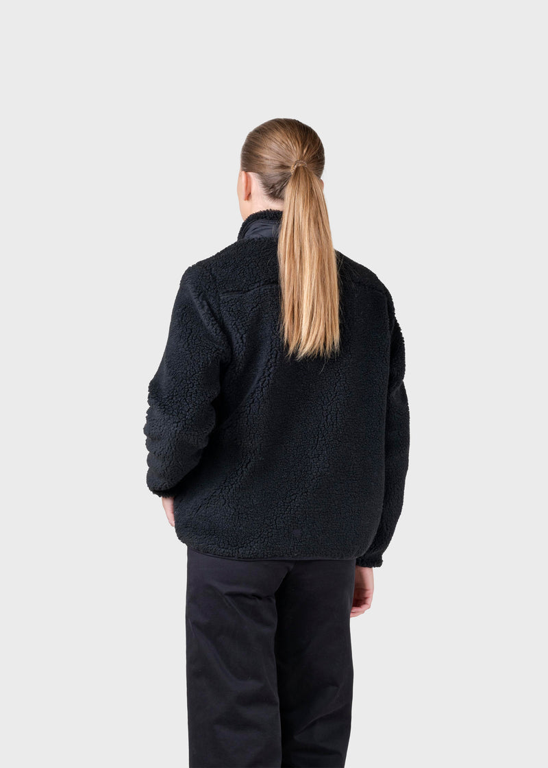 Klitmøller Collective ApS Womens fleece jacket Jackets Black
