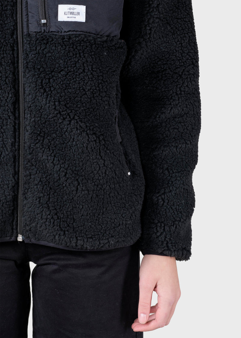 Klitmøller Collective ApS Womens fleece jacket Jackets Black