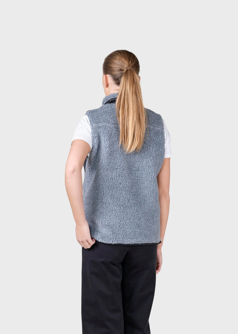 Klitmøller Collective ApS Womens fleece vest Jackets Pastel grey