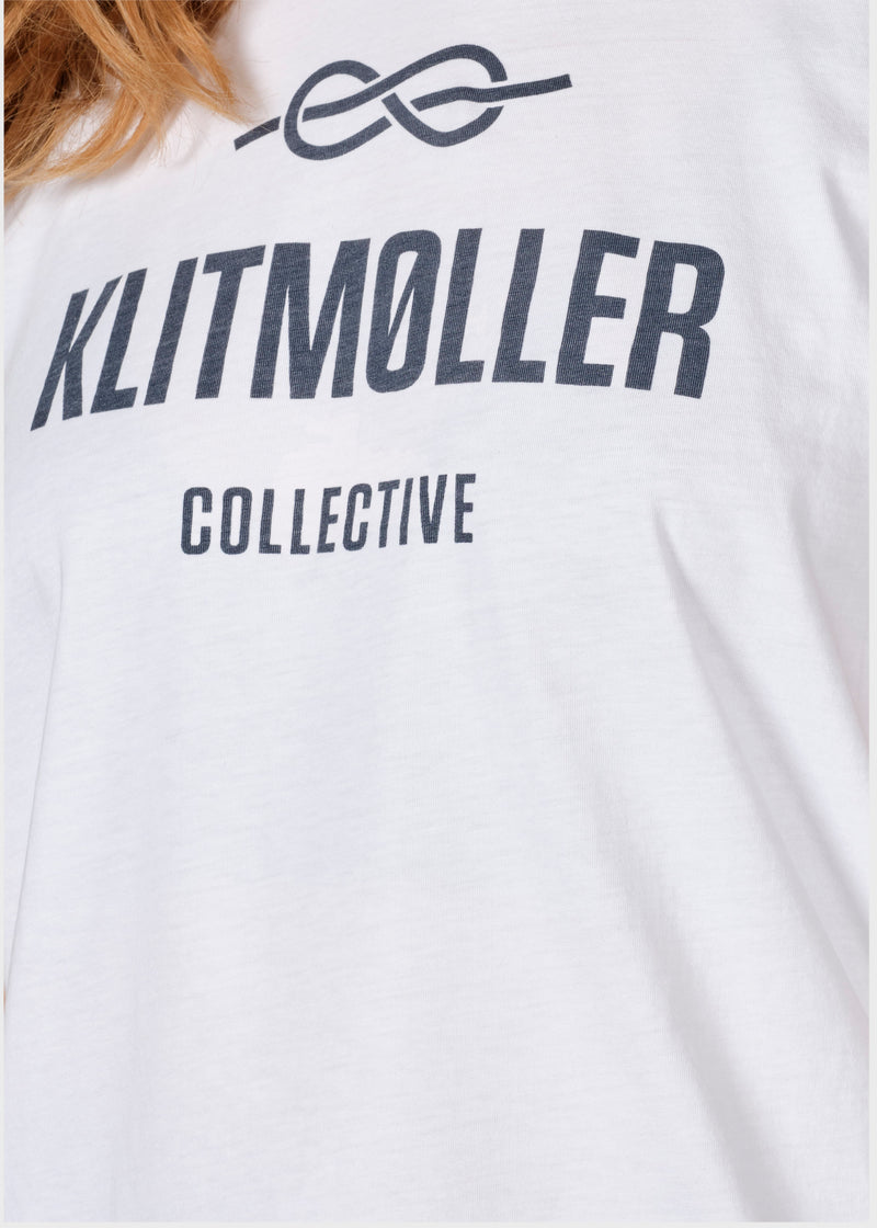 Klitmøller Collective ApS Womens logo tee T-Shirts White