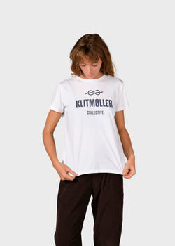 Klitmøller Collective ApS Womens logo tee T-Shirts White