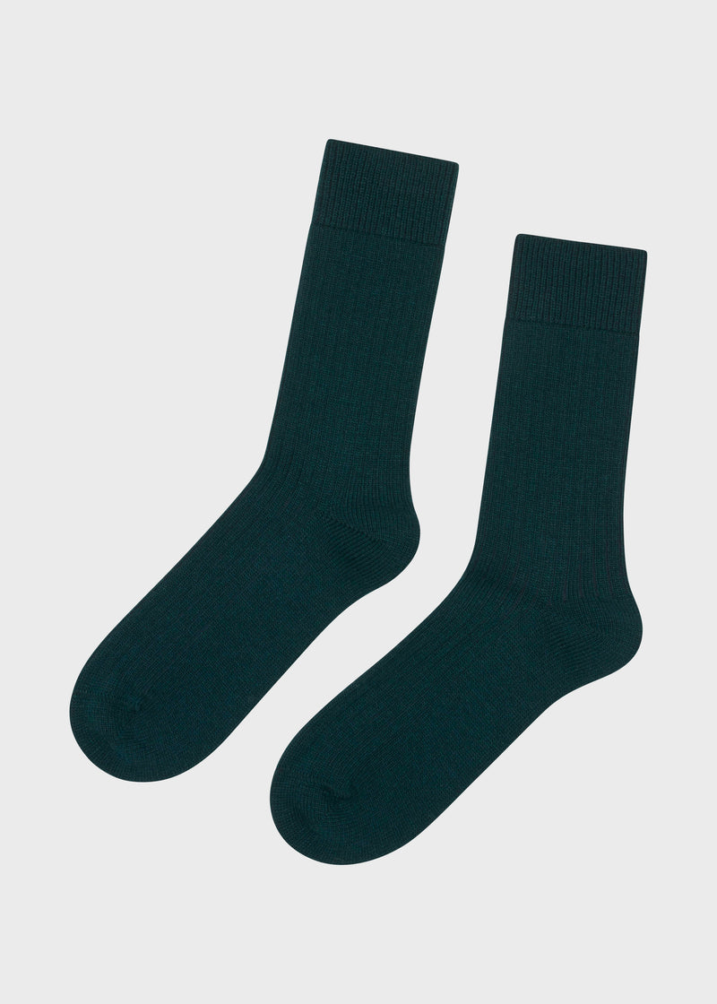Klitmøller Collective ApS Wool sock Socks Moss Green