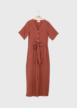 Re-Mix Marna jumpsuit - Burnt Sienna