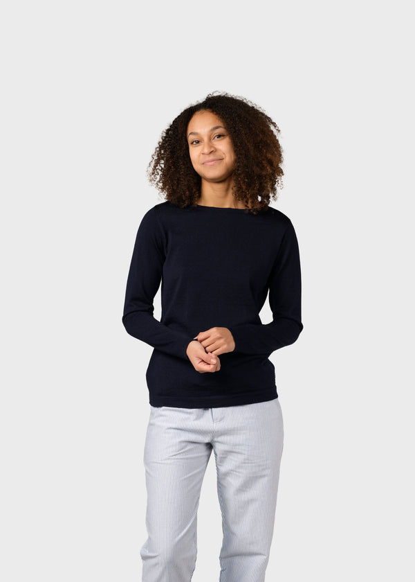 Klitmøller Collective ApS Charlotte knit Knitted sweaters Navy