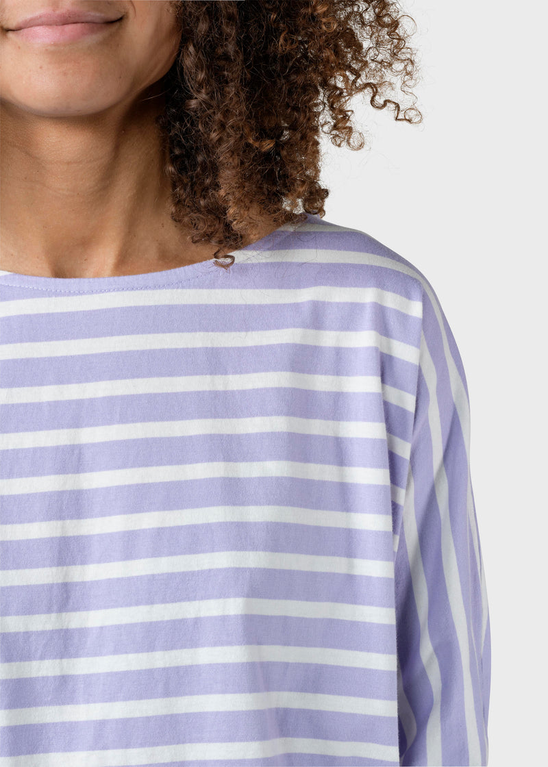 Klitmøller Collective ApS  Emma striped tee T-Shirts Lilac/cream