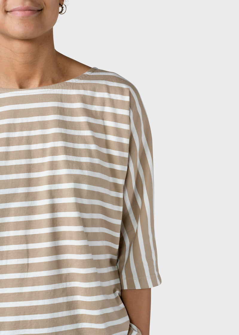 Klitmøller Collective ApS  Emma striped tee T-Shirts Sand/cream