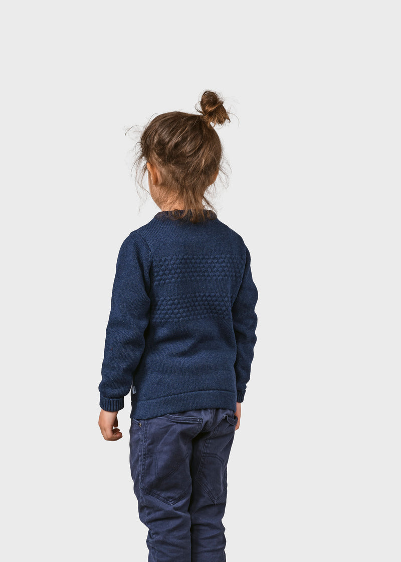 Klitmøller Collective ApS Kids fisher cotton knit Knitted sweaters Ocean