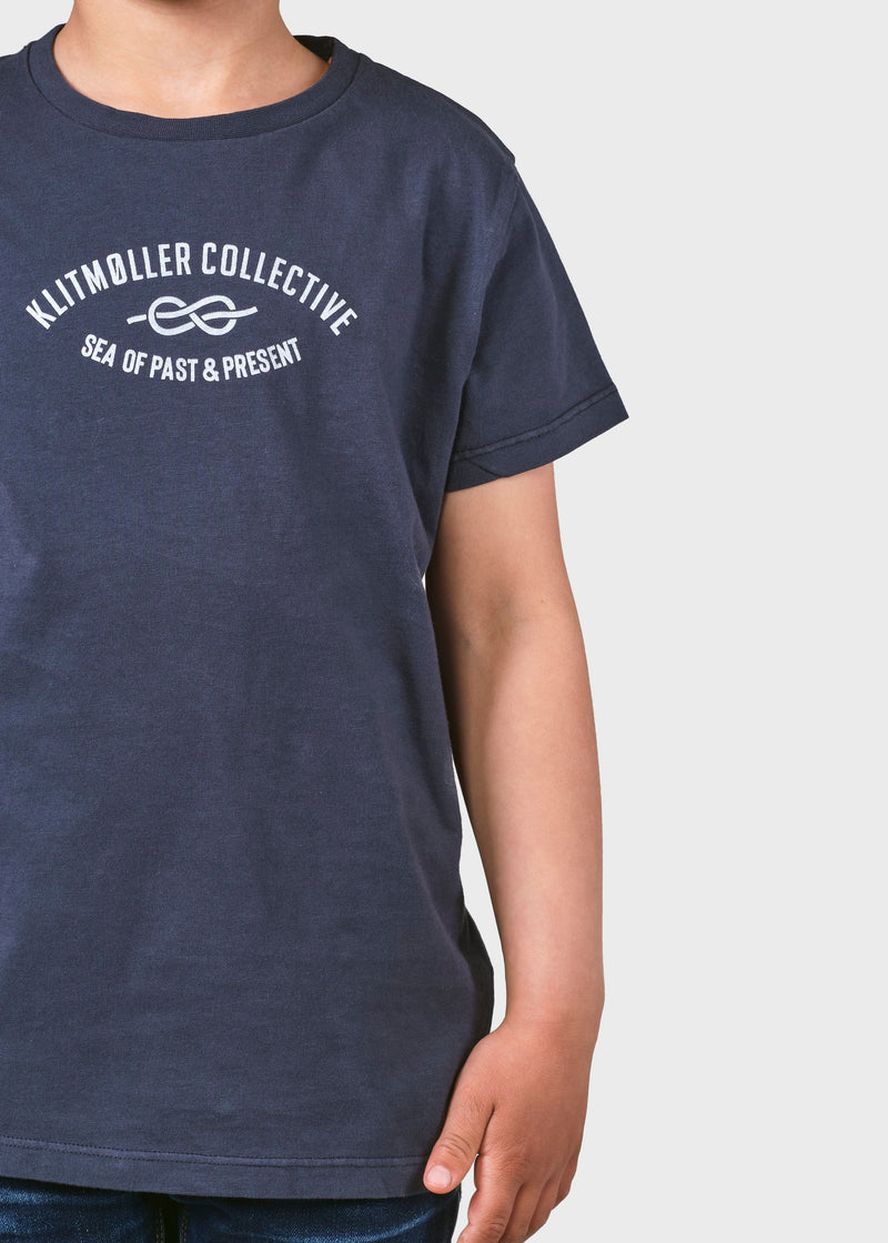 Klitmøller Collective ApS Kids logo eye tee T-Shirts Navy