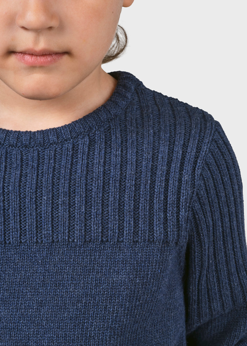 Klitmøller Collective ApS Kids pattern cotton knit Knitted sweaters Ocean