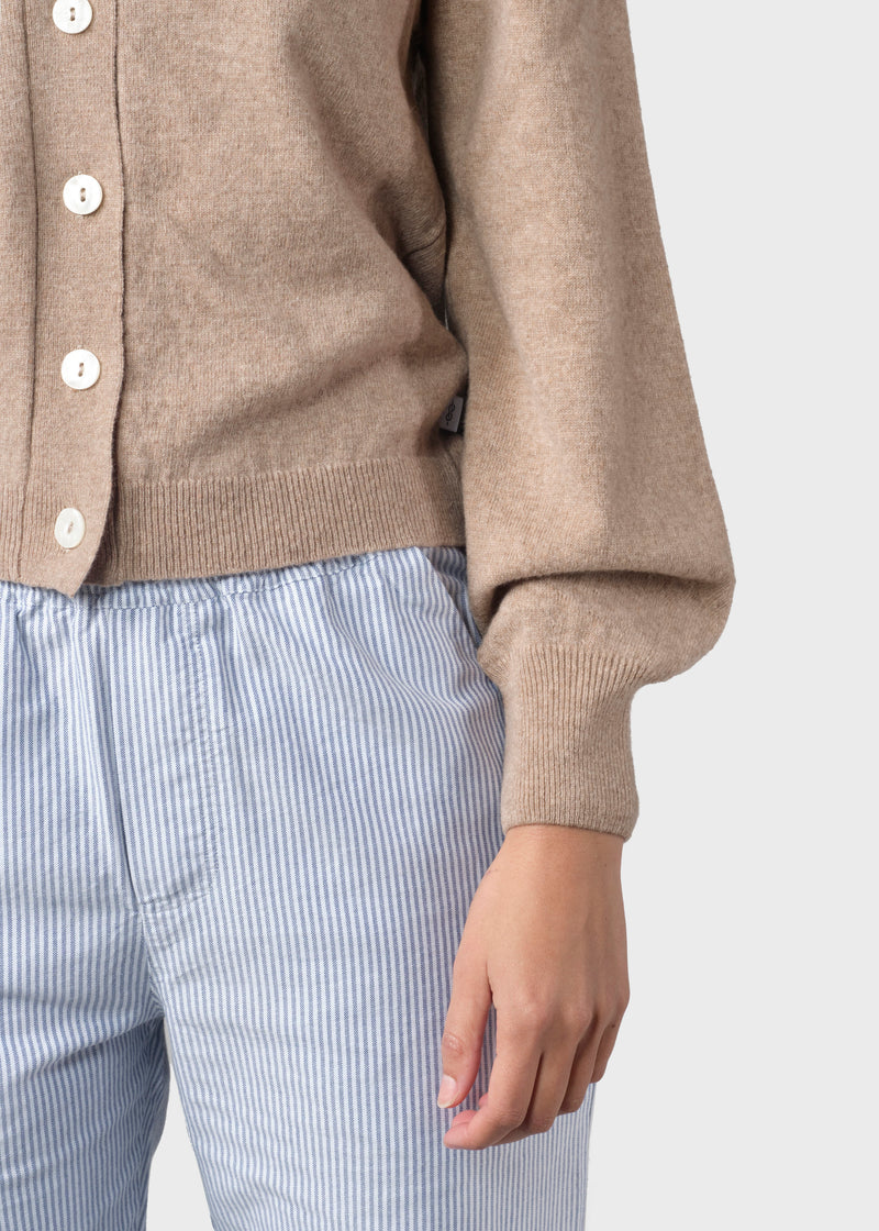 Klitmøller Collective ApS Masja knit cardigan  Knitted sweaters Sand