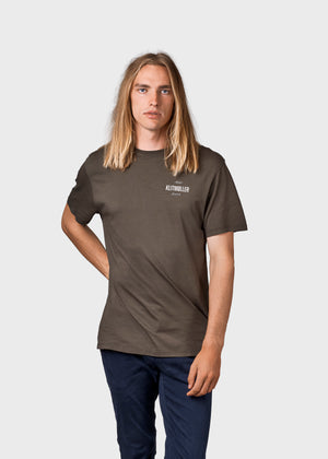 Klitmøller Collective ApS Mens small logo tee T-Shirts Olive