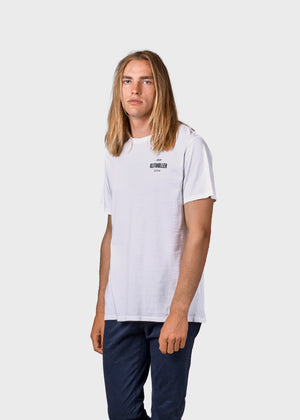 Klitmøller Collective ApS Mens small logo tee T-Shirts White