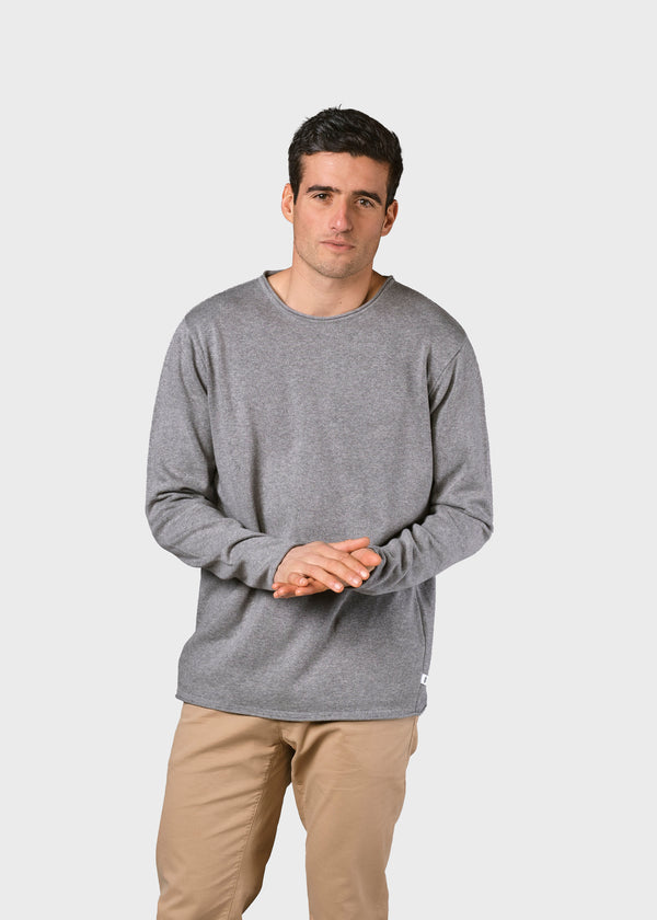 Klitmøller Collective ApS Noah knit Knitted sweaters Light grey