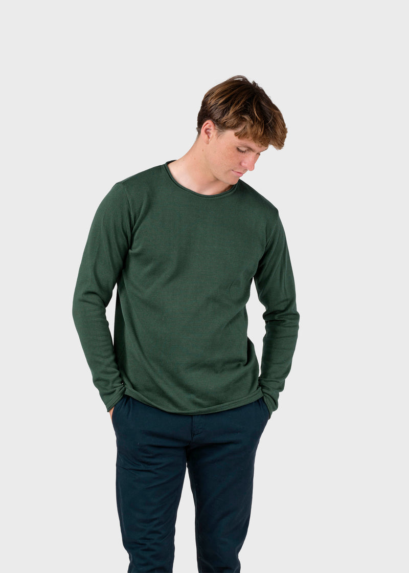 Klitmøller Collective ApS Noah knit Knitted sweaters Moss Green
